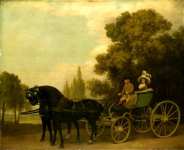 George Stubbs - A Gentleman driving a Lady in a Phaeton